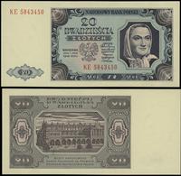 20 złotych 1.07.1948, seria KE 5843450, wyśmieni