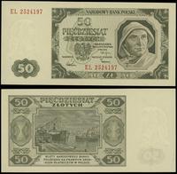 50 złotych 1.07.1948, seria EL 2524197, wyśmieni