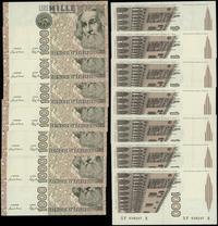 Włochy, zestaw: 7 x 1.000 lirów, 1982
