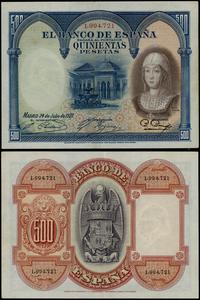 500 peset 24.07.1927, numeracja 1994721, złamany