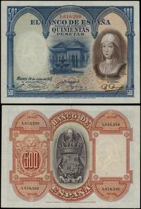 500 peset 24.07.1927, numeracja 1616299, złamani