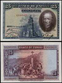 25 peset 15.08.1928, seria E3, numeracja 293975,