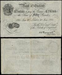 Wielka Brytania, 50 funtów, 20.06.1934