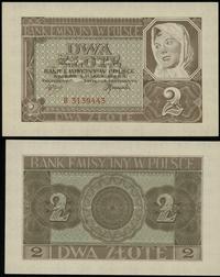 2 złote 1.03.1940, seria B, numeracja 3139443, p