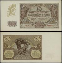 10 złotych 1.03.1940, seria L, numeracja 5865755