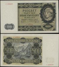 500 złotych 1.03.1940, seria A, numeracja 435629