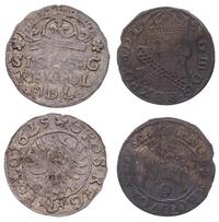 2 grosze, zestaw, 1625 Kraków i 1626 Wilno razem