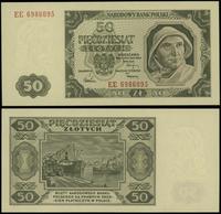 50 złotych 1.07.1948, seria EE, numeracja 698609