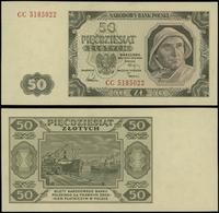 50 złotych 1.07.1948, seria CC, numeracja 518502