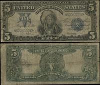 5 dolarów 1899, Indianin, seria N 38294892, nieb