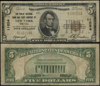 5 dolarów 1929, seria B 102214 A, nr. oddziału 1