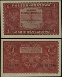 1 marka polska 23.08.1919, seria I-FD 950796, wy