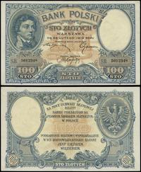 100 złotych 28.02.1919, seria B 5012348, złamane