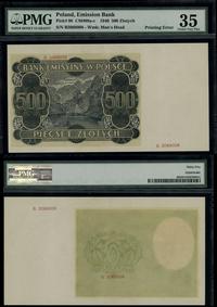 500 złotych 1.03.1940, strona główna bez druku s