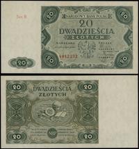 20 złotych 15.07.1947, seria B 4012132, złamane 