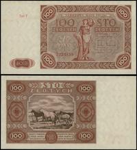 100 złotych 15.07.1947, seria F 7233859, minimal