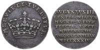 żeton koronacyjny 1734, Aw: Korona i napis wokoł