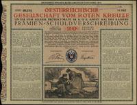 premiowy zapis długu na 20 koron 15.06.1916, Wie