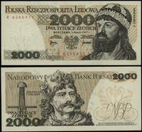 2.000 złotych 1.05.1977, seria R 6266411, wyśmie