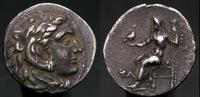 drachma, Aw: Głowa Heraklesa, Rw: Zeus na tronie