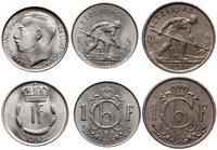 zestaw: 3 x 1 frank 1946, 1953, 1965, 1 frank 19
