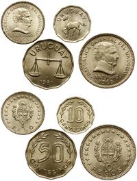 zestaw: 1 i 10 peso 1965, 10 i 50 centesimos 198