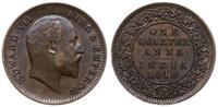 1/4 rupii 1910, brąz, KM 502