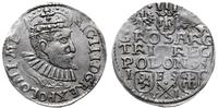 trojak 1595, Bydgoszcz, wąska głowa króla, średn