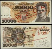 20.000 złotych 1.02.1989, seria A 0000000, czerw