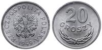 20 groszy 1949, Warszawa, aluminium, piękne z pa