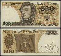 500 złotych 1.06.1979, seria BK, numeracja 85370