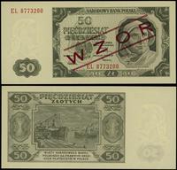 50 złotych 1.07.1948, seria EL, nuemracja 877320