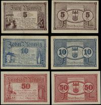 Śląsk, zestaw: 5, 10 i 50 fenigów, ważne do 31.12.1920