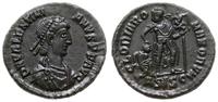 follis 384-387, Siscia, Aw: Popiersie cesarza w 