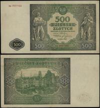 500 złotych 15.01.1946, seria Dz 3837182, złaman