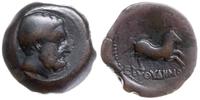 brąz, Aw: Głowa Heraklesa w prawo; Rw: Koń galop