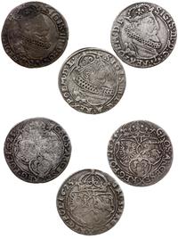 zestaw: 3 x szóstak 1623, 1624, 1625, Kraków, łą