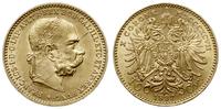 10 koron 1897, Wiedeń, złoto 3.39 g, piękne, Fr.