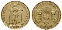 10 koron 1908, Kremnica, złoto 3.37 g, Fr. 252, 