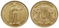 10 koron 1900, Kremnica, złoto 3.37 g, Fr. 252, 