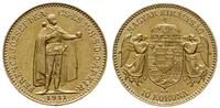 10 koron 1911, Kremnica, złoto 3.38 g, Fr. 252, 