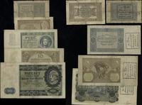 lot 5 banknotów; 1, 2, 5, 10 i 500 złotych, z na