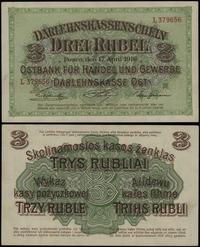 3 ruble 17.04.1916, Poznań, seria L, numeracja 3