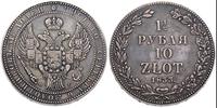 1 1/2 rubla= 10 złotych 1833, Petersburg