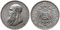 3 marki 1908 D, Monachium, wybite stemplem lustr
