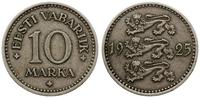 10 marek 1925, "nowe srebro" 6.22 g, patyna, Par