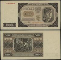 500 złotych 1.07.1948, seria AG 8239839, przegię