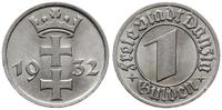1 gulden 1932, Berlin, herb Gdańska, bardzo ładn