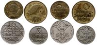 lot 4 monet; 2 x 10 fenigów i 2 x 5 fenigów 1923