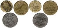lot 3 monet; 2 x 10 fenigów i 1 x 5 fenigów 1923